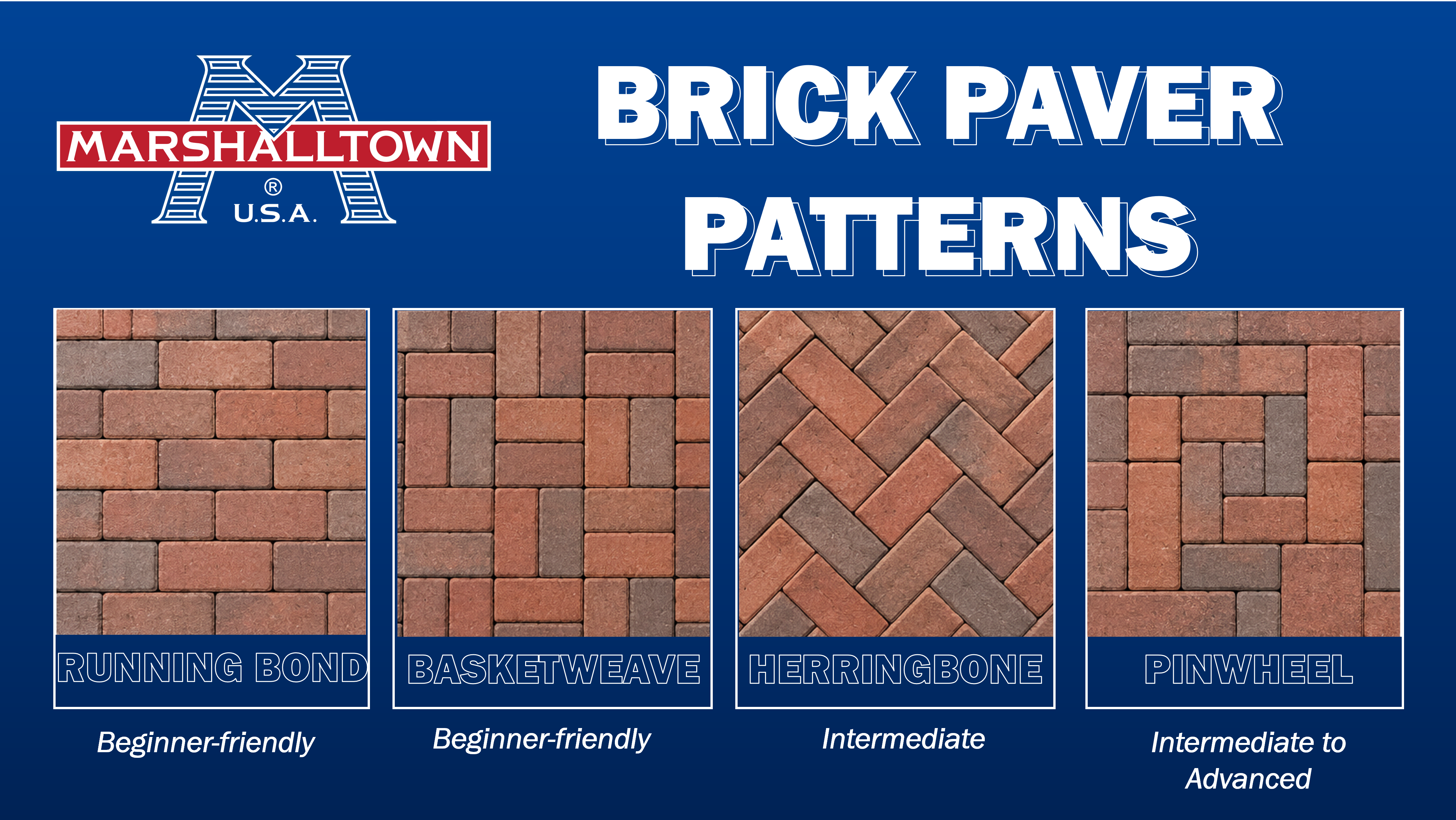 brick paver patterns chart